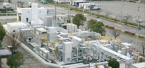 Figure of Test plant on Port Island in Kobe where verification test was conducted