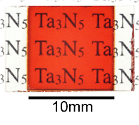 開発した窒化タンタル光触媒からなる酸素生成光電極