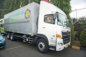 Figure of CNG truck for demonstration