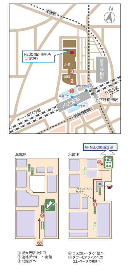 関西支部周辺地図