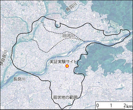 長良川扇状地図