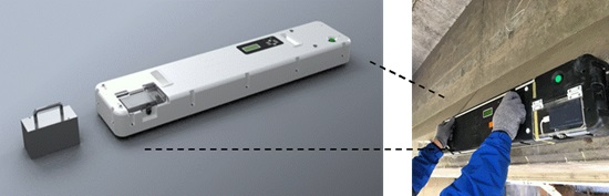 橋梁老朽化の非破壊検査計測装置の図