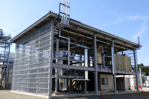 Photo of completed methane synthesis test facility