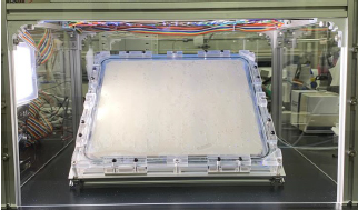 太陽光によって水素と酸素を発生する光触媒シートを表した図