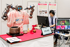 ロボット展示会場の写真
