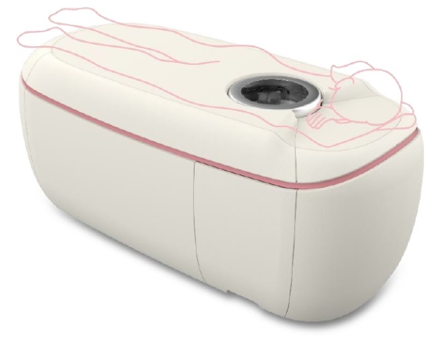 販売を開始した「乳房用リング型超音波画像診断装置COCOLY」の図