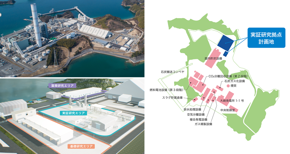 図1　中国電力（株）大崎発電所内に整備したカーボンリサイクル実証研究拠点