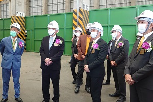 Photo of tour of recycling facility