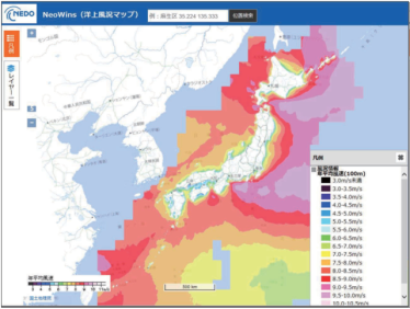  Image of offshore wind condition map 
