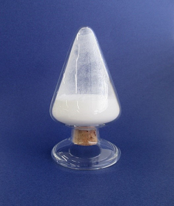 本開発材からなる生分解を促進する樹脂添加剤である白い粉末の写真