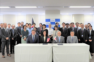 Photo of participants in the signing ceremony