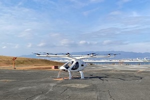 実証試験で使用した試験機2X（Volocopter社製）の写真