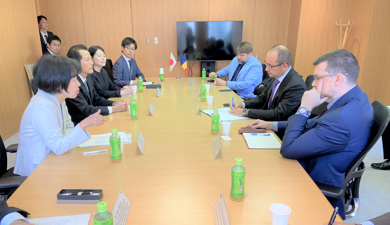 Photo of the three-way conference