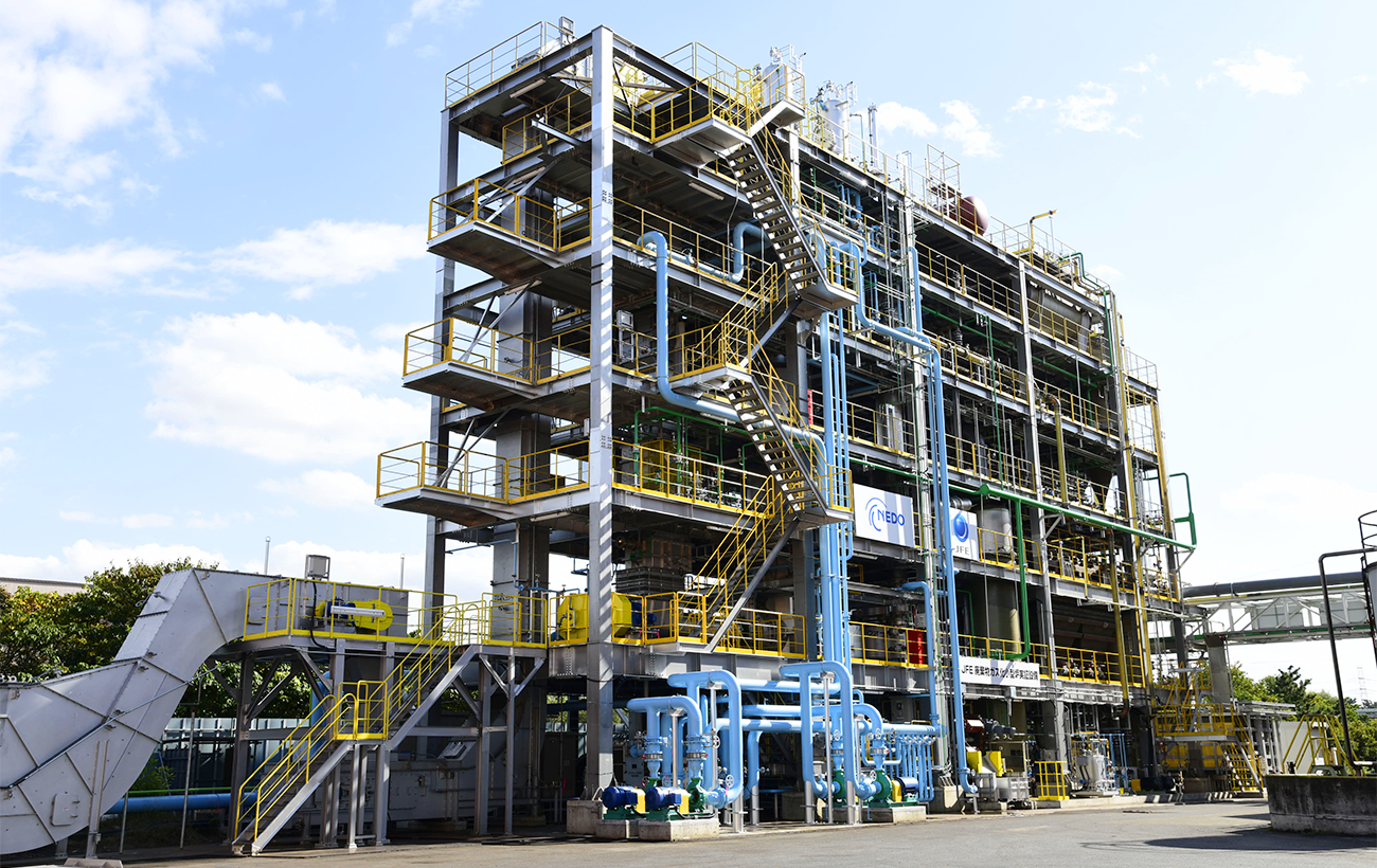 完成した小型炉実証設備の写真