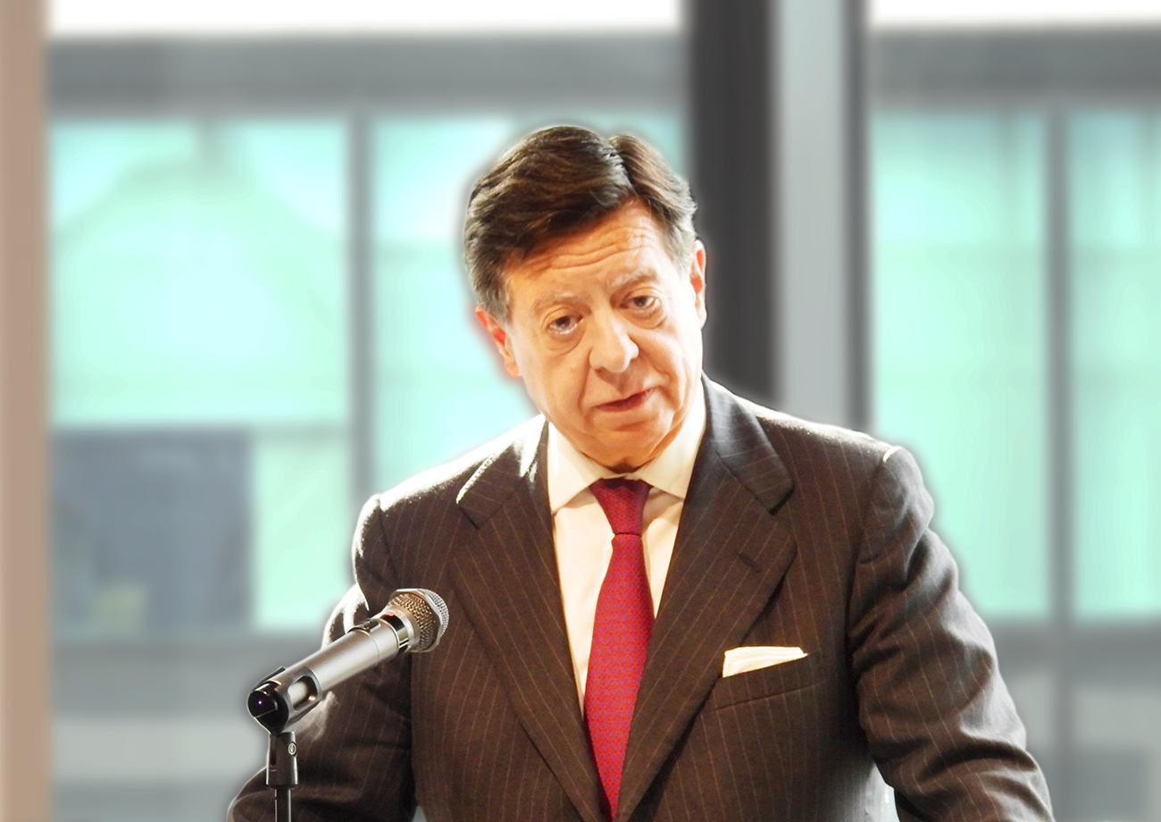 来賓挨拶を述べるイニゴ・デ・パラシオ・エスパーニャ駐日スペイン王国大使の写真