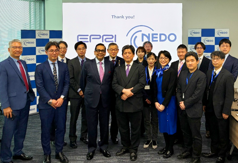 Group photo of NEDO representatives and the EPRI delegation