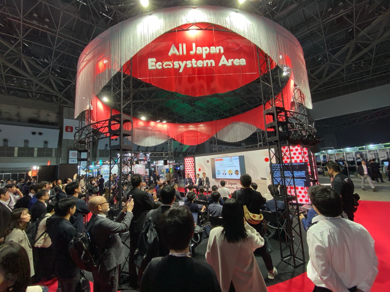 SusHi Tech Tokyo 2025　オールジャパンエコシステムエリアでのイベントの様子です。