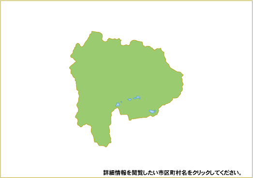 日本における10kW以上かつ総出力20kW以上の風力発電設備の分布図（山梨県）