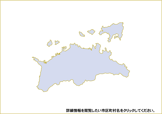 日本における10kW以上かつ総出力20kW以上の風力発電設備の分布図（香川県）